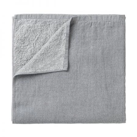 Blomus 69097 28 x 55 in. Kisho Reversible Bath Towel; Magnet Melange