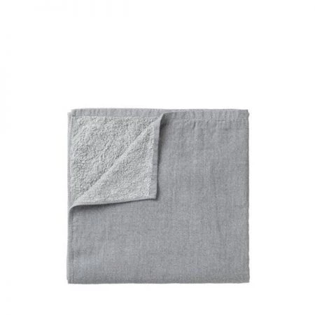 Blomus 69099 13 x 31 in. Kisho Reversible Hand Towel; Magnet Melange