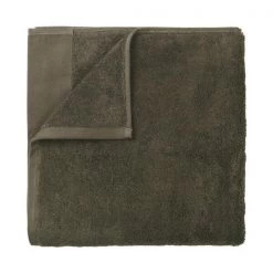 Blomus 69118 28 x 55 in. Riva Organic Terry Cloth Bath Towel; Agave Green
