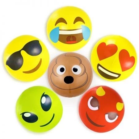 Brybelly SBEA-108 18 in. Emoji Beach Bums; Pack of 6