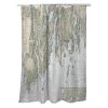 Betsy Drake SH13293BB BoothBay; ME Nautical Map Shower Curtain - 70 x 72 in.