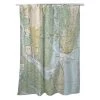 Betsy Drake SH11506 St Simons Sound; GA Nautical Map Shower Curtain - 70 x 72 in.