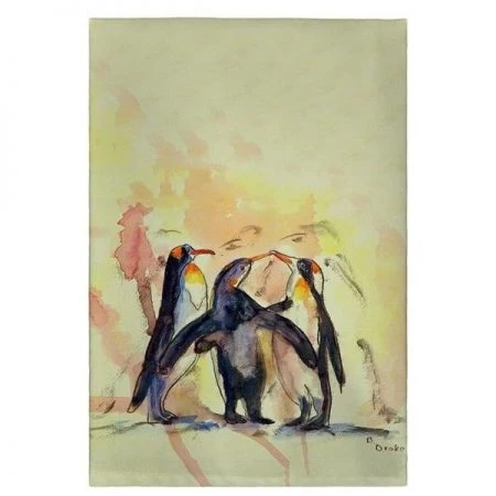 Betsy Drake GT097 Penguins Guest Towel - 20 x 20 in.