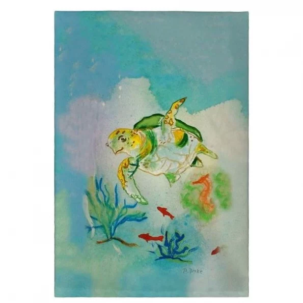 Betsy Drake GT098 Sea Turtle Guest Towel – 20 x 20 in.