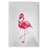 Betsy Drake GT084S Flamingo Santa Guest Towel - 20 x 20 in.