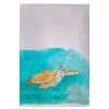 Betsy Drake GT156 Brown Sea Turtle Guest Towel - 20 x 20 in.