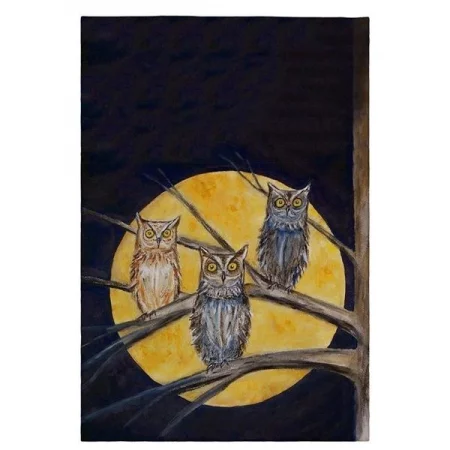 Betsy Drake GT248 Night Owls Guest Towel - 20 x 20 in.