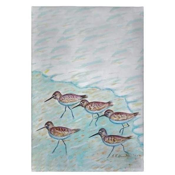 Betsy Drake GT269 Sandpipers Guest Towel – 20 x 20 in.