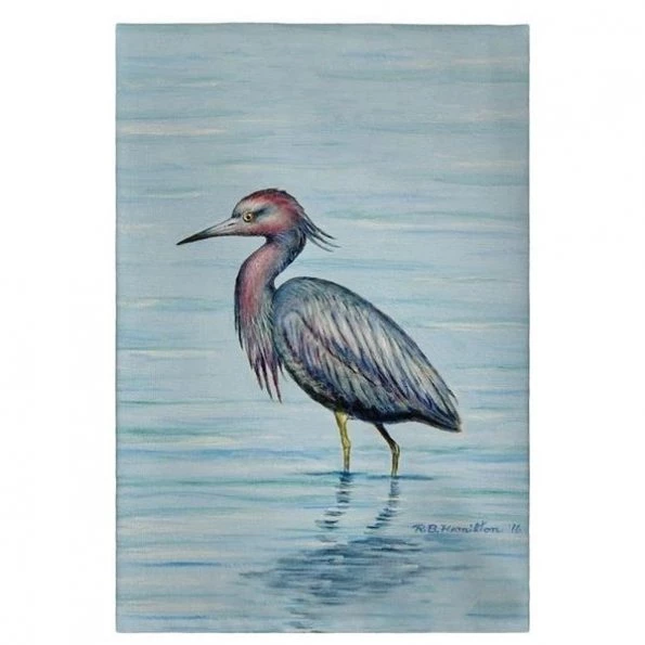 Betsy Drake GT492 Dicks Little Blue Heron Guest Towel – 20 x 20 in.