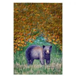 Betsy Drake GT536 Black Bear Guest Towel - 20 x 20 in.