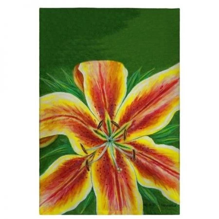 Betsy Drake GT702 Yellow Lily Guest Towel - 20 x 20 in.