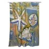 Betsy Drake SH603 70 x 72 in. Beach Treasures Shower Curtain