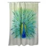 Betsy Drake SH758 70 x 72 in. Peacock Shower Curtain