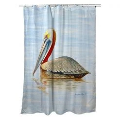 Betsy Drake SH807 70 x 72 in. Summer Pelican Shower Curtain