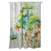 Betsy Drake SH821 70 x 72 in. Colorful Palms Shower Curtain