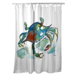 Betsy Drake SH105 Betsys Crab Shower Curtain