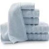 Baltic Linen Sobel Westex Pure Elegance 100-Percent Turkish Cotton 6-Piece Luxury Towel Set - Light Blue