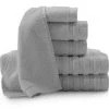 Baltic Linen Sobel Westex Pure Elegance 100-Percent Turkish Cotton 6-Piece Luxury Towel Set - Sterling