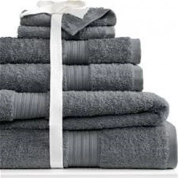 Baltic Linen 0353164230 Egyptian Majestic Heavy Weight Cotton 6 Piece Towel Set – Gunmetal