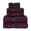 Baltic Linen 0353164240 Egyptian Majestic Heavy Weight Cotton 6 Piece Towel Set - Plum