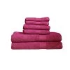 Baltic Linen 0352762510 Signet Ultra Absorbant 100 Percent Cotton 6 Piece Towel Set - Berry