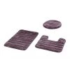 Sobel Westex Luxury Nylon 3-Piece Rug Set - Plum