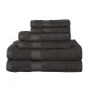 Sobel Westex Ultra 100-Percent Cotton 6-Piece Towel Set - Gunmetal