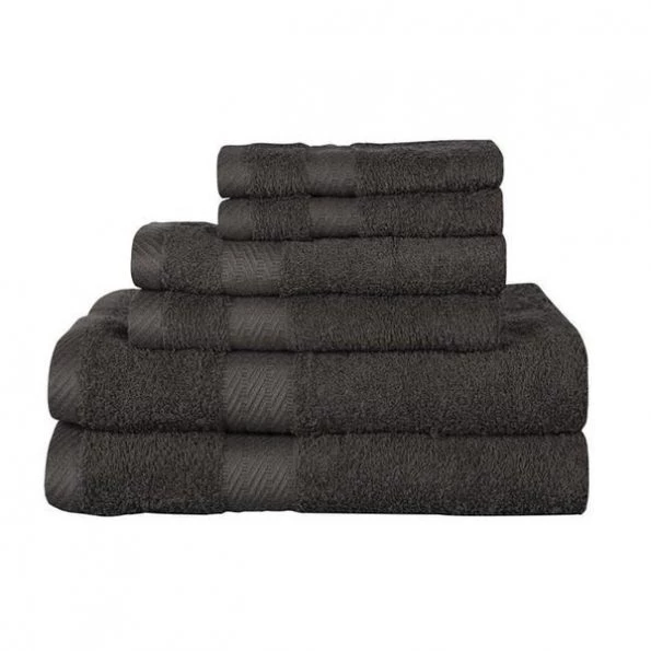 Sobel Westex Ultra 100-Percent Cotton 6-Piece Towel Set - Gunmetal 1 Sobel Westex Ultra 100-Percent Cotton 6-Piece Towel Set – Gunmetal
