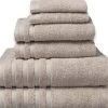 Sobel Westex Pure Elegance 100-Percent Turkish Cotton 6-Piece Luxury Towel Set - Rainy Day