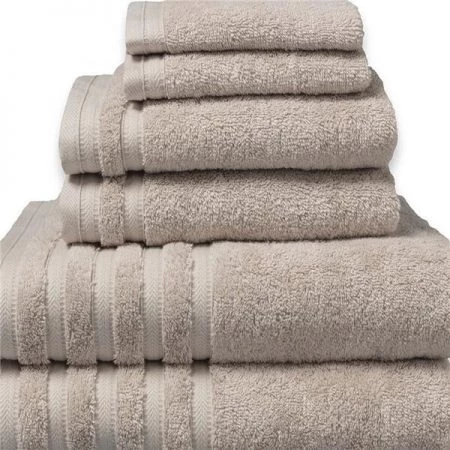 Sobel Westex Pure Elegance 100-Percent Turkish Cotton 6-Piece Luxury Towel Set - Rainy Day