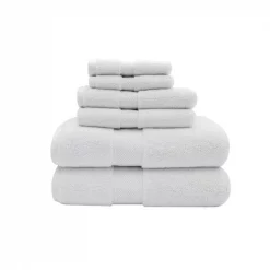 Sobel Westex 100-Percent Combed Cotton 800gsm 6-Piece Towel Set – White