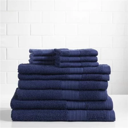 Sobel Westex 03571293100000 100 Percent Cotton Complete 12 Piece Towel Set; Medieval Blue
