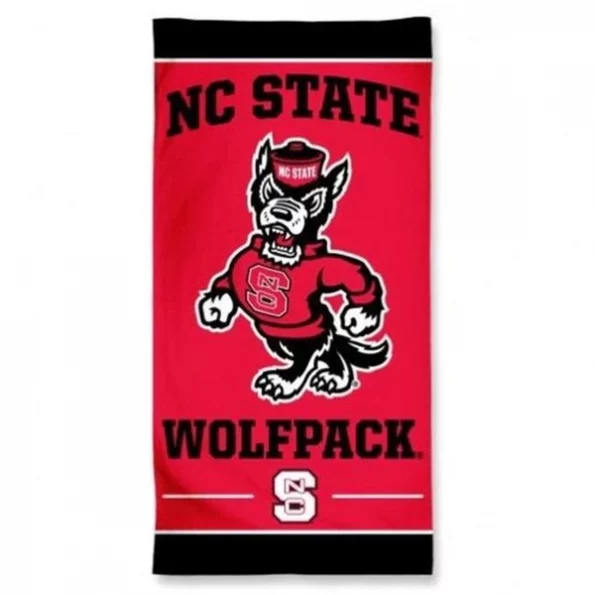 North Carolina State Wolfpack Towel 30×60 Beach Style