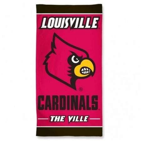 Caseys Louisville Cardinals Towel 30x60 Beach Style