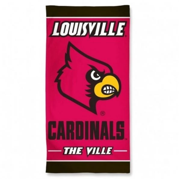 Louisville Cardinals Towel 30×60 Beach Style