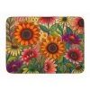 Carolines Treasures PPD3014RUG 19 x 27 in. Fall Sunflower Surprise Machine Washable Memory Foam Mat