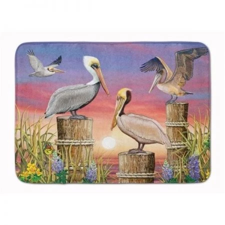 Carolines Treasures PRS4041RUG 19 x 27 in. Pelicans Machine Washable Memory Foam Mat