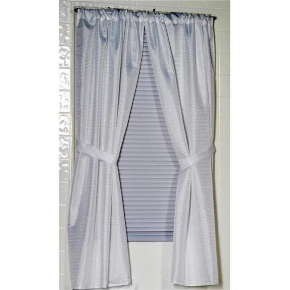 Carnation Home Fashions SWC-L-03 70 x 72 in. Waffle Weave Polyester Curtain in Slate 1 Carnation Home Fashions SWC-L-03 70 x 72 in. Waffle Weave Polyester Curtain in Slate