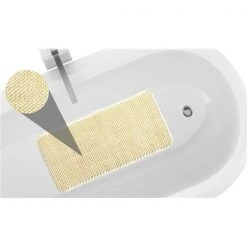 Carnation Home Fashions TM-GRA-08 16 x 32 in. Bamboo Look Vinyl Bath Tub Mat in Green