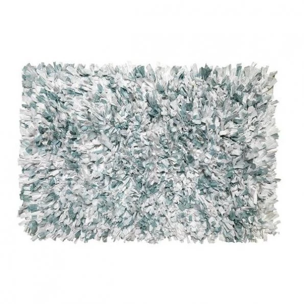 Carnation Home Fashions BM-M7L-57 21 x 34 in. Tie Dye Paper Shag Cotton & Poly Blend Bath Mat in Coral