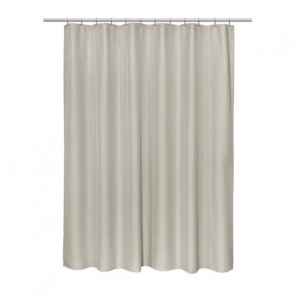 Carnation Home Fashions FSC18-HX84-03 70 x 72 in. Grace Jacquard Shower Curtain in White 1 Carnation Home Fashions FSC18-HX84-03 70 x 72 in. Grace Jacquard Shower Curtain in White