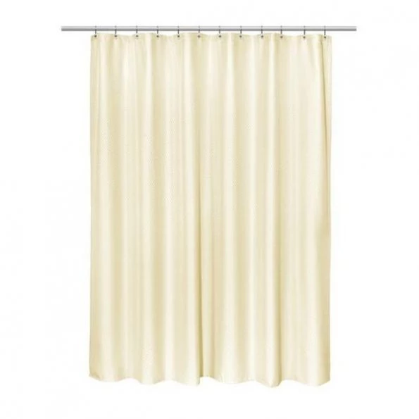 Carnation Home Fashions FSC18-HX84-08 70 x 84 in. Grace Jacquard Shower Curtain in Silver