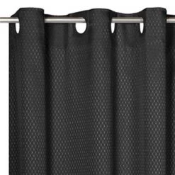 Carnation Home Fashions SCEZ-HXST-16 54 x 78 in. EZ-ON Grace Jacquard Polyester Stall Size Shower Curtain in Ivory