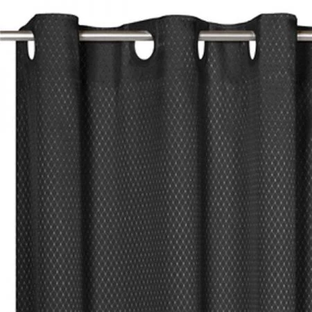 Carnation Home Fashions SCEZ-HXST-16 54 x 78 in. EZ-ON Grace Jacquard Polyester Stall Size Shower Curtain in Ivory