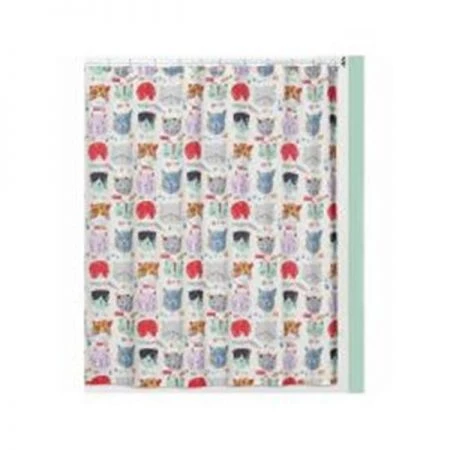 Creative Bath Products Creative Bath S1244MULT 72 x 72 x .25 in. Clear Pocket Shower Curtain