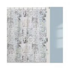 Creative Bath S1245NAT 72 x 72 x.25 in. Clear Pocket Shower Curtain
