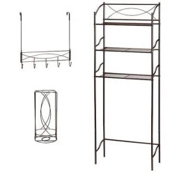 Creative Bath 20320-ORB Space Saver Bath Set; Oil Rubbed Bronze – 3 Piece