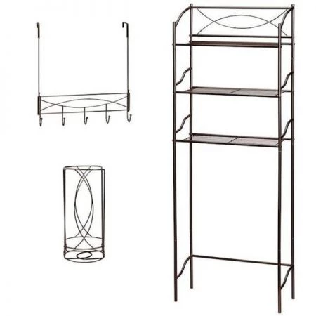 Creative Bath Products Creative Bath 20320-ORB Space Saver Bath Set; Oil Rubbed Bronze - 3 Piece