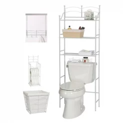 Creative Bath 20330-WHT Ware Deerfield Bath Set; White – 5 Piece