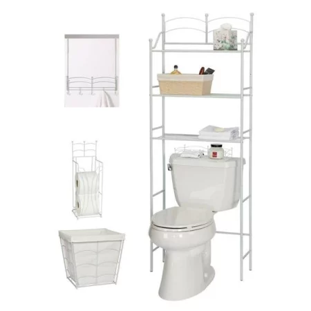 Creative Bath Products Creative Bath 20330-WHT Ware Deerfield Bath Set; White - 5 Piece